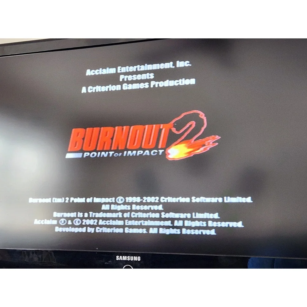 Lot of 2 PS2 Games Crash Nitro Kart  & BURNOUT Point of Impact 2 Racing Tested